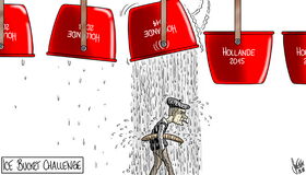 Francois Hollande, Frankreich, Ice bucket challenge