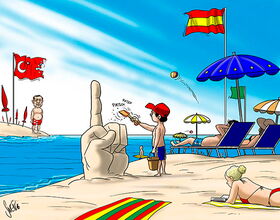 Strand, Ferien, Urlaub, Türkei, Spanien, Europa, Sommer, Tourismus